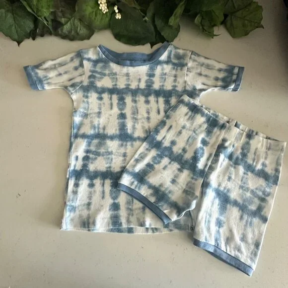 Honest Baby Clothing 3T Organic Cotton Tie-Dye Toddler Pajama Set - Picture 1 of 7